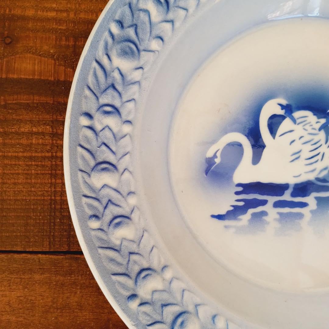 フランスアンティーク　白鳥の深皿　サラダボウル　スープボウル　鉢トレイ フランスアンティーク 白鳥の深皿 サラダボウル スープボウル 鉢トレイ