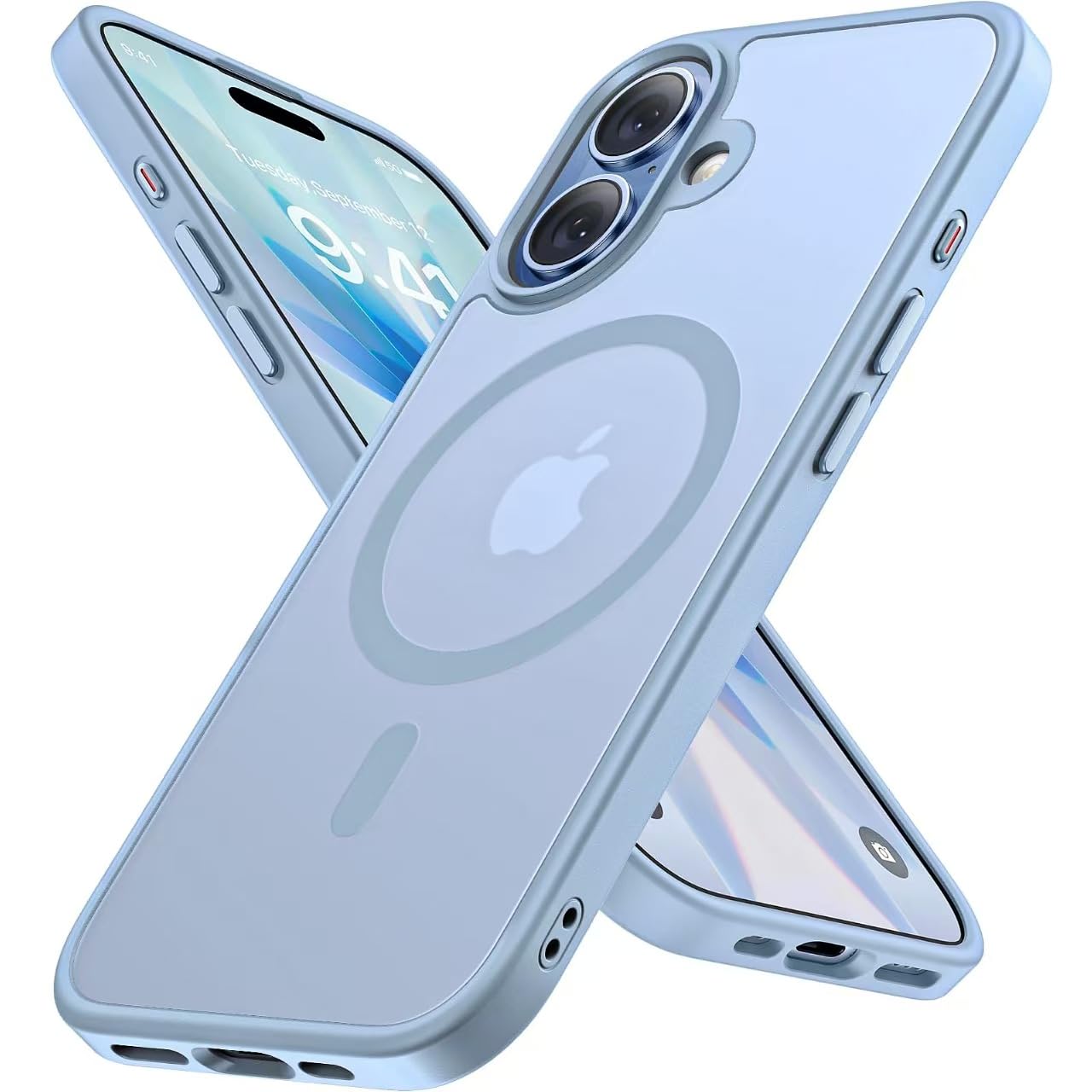 Miracase Magnetisch für iPhone All Series Hülle mit Magsafe [TOP Militärschutz & Magnetkraft] Stoßfest Kratzfest mit Samtiger Haptik Extrem Langlebig Handyhülle für iPhone