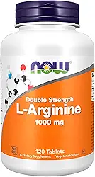 NOW Foods L-Arginina 1000mg L-Arginine 120 Tablets Importado
