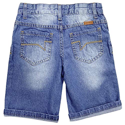 Shorts Infantil Popstar Barra Dobrada Jeans - UNICA - 2P