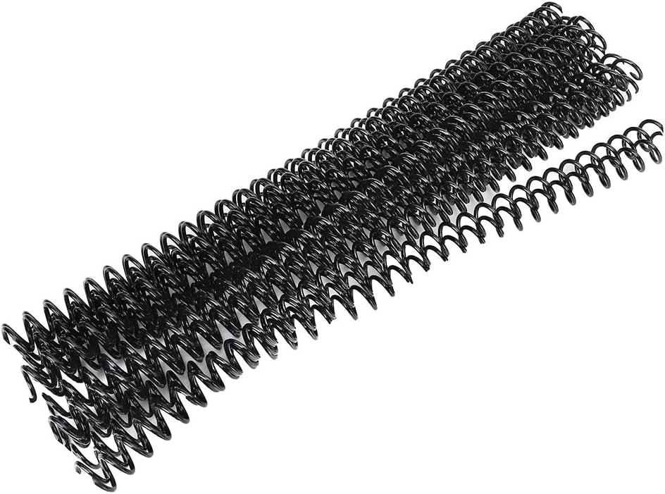 20PCS 30 Hole Loose Leaf Comb Bindings Plastic Binding, Comb Binding Spines, Spring Spiral Rings for Paper Book Album Binding (11mm black)