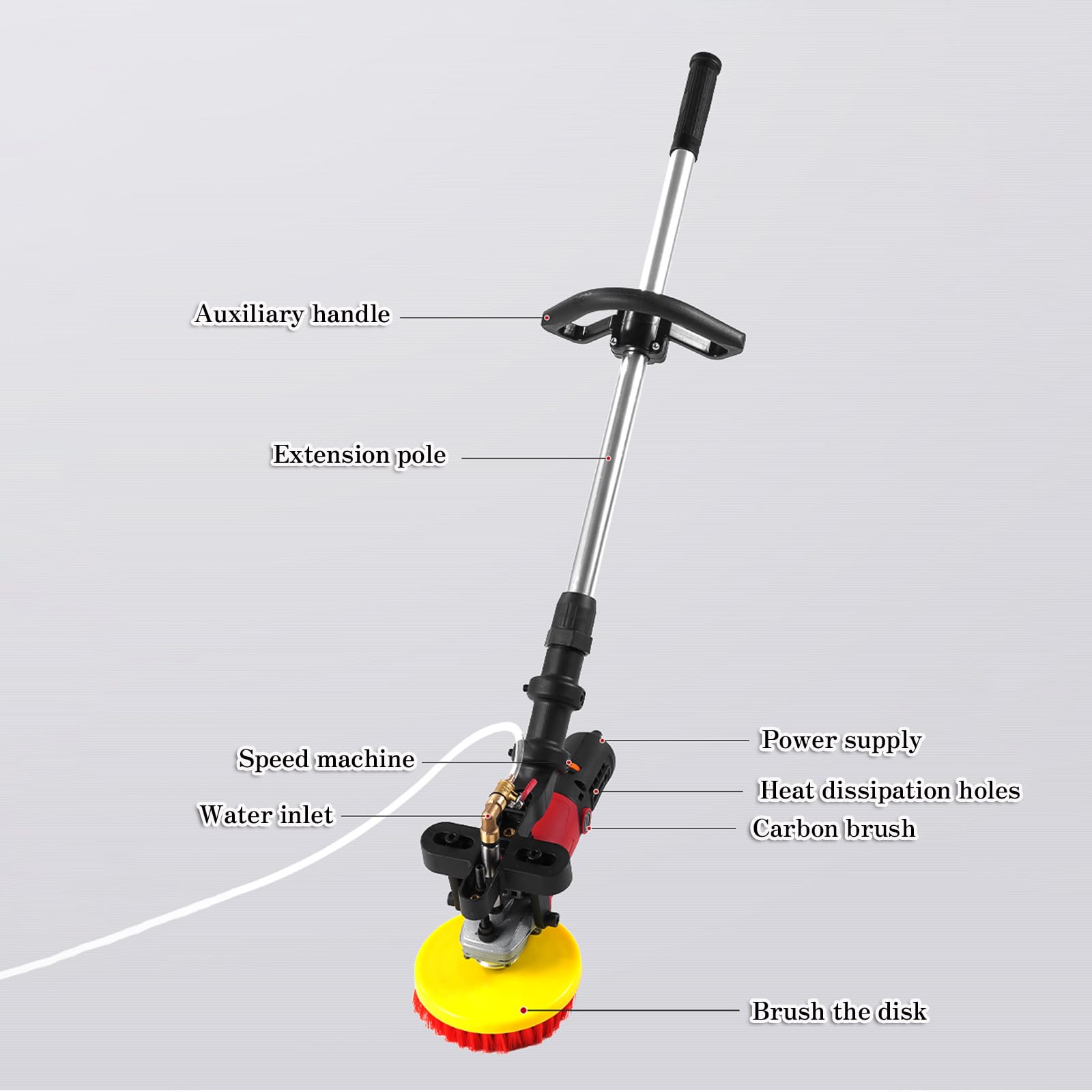 Limpia Moquetas Profesional | Limpiador de alfombras Elimina Suciedad y Manchas | Potente Motor de 860W | para Moquetas, Escaleras y Tapicerías