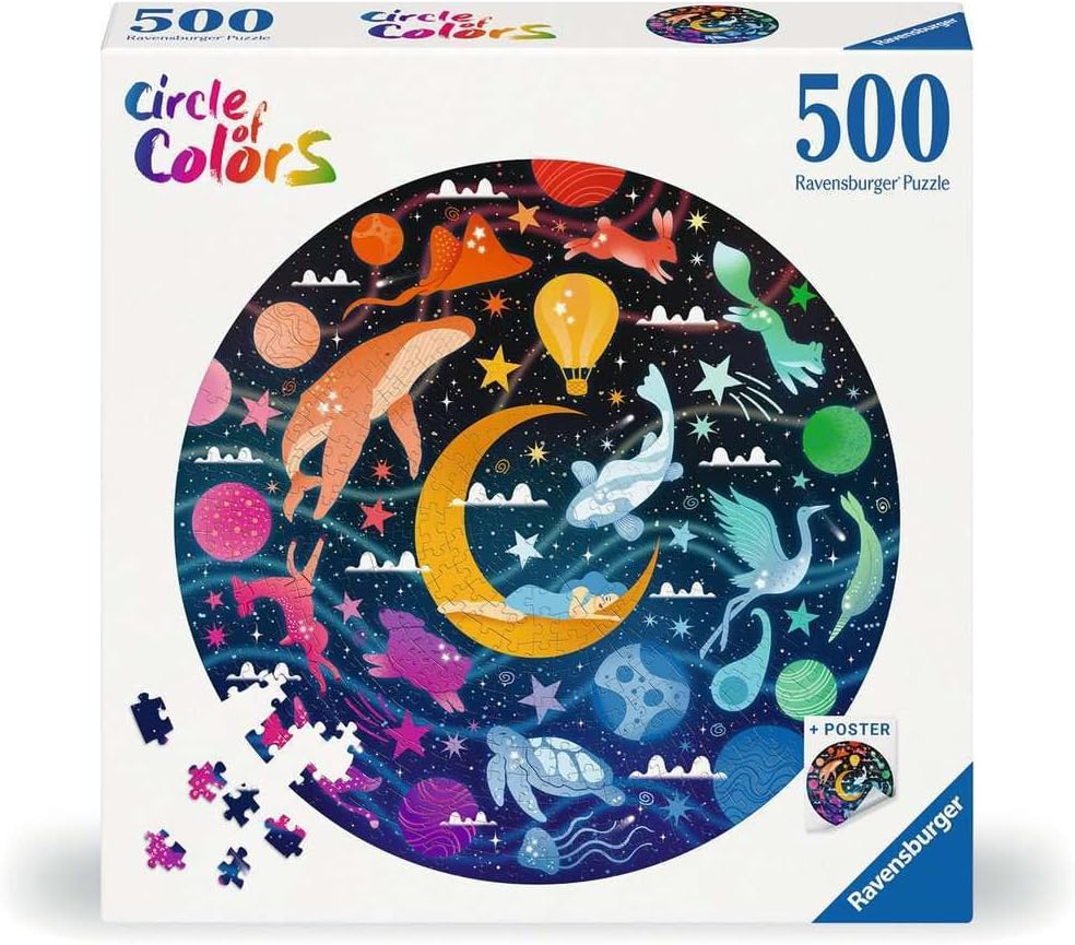 Ravensburger Circle of Colors: Dreams 500 Piece Jigsaw Puzzle for Adults - 12000818 - Handcrafted Tooling, Made in Germany, Every Piece Fits Together Perfectly