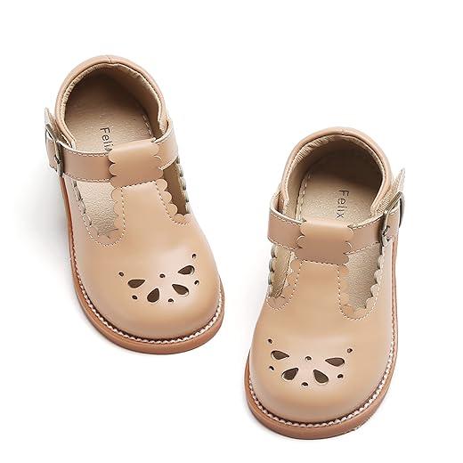 Felix & Flora Toddler Little Girl Mary Jane Dress Shoes - Ballet Flats for Girl Party School Shoes