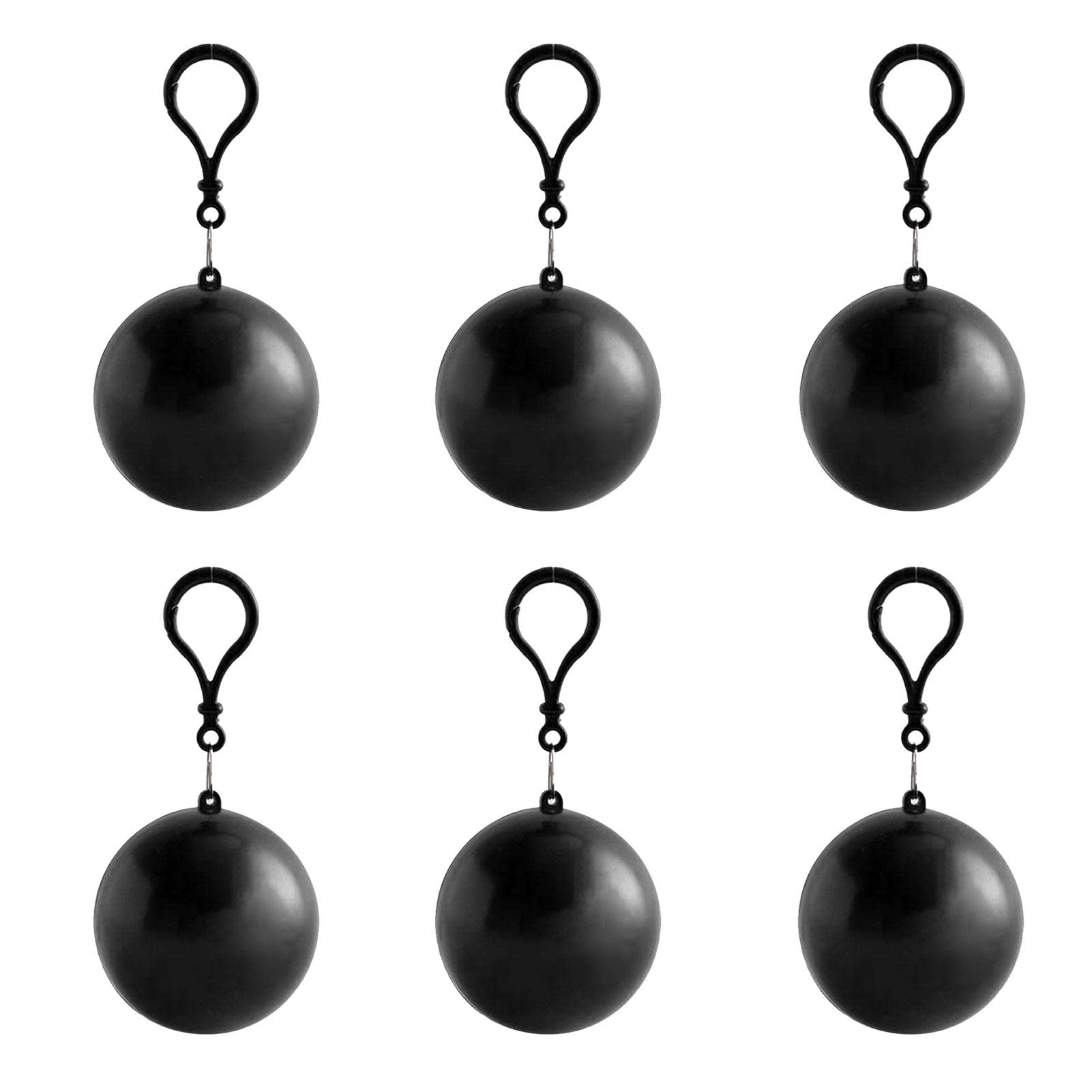 GWAWG 6 Stück Einweg Regenponchos In Kugelform - Tragbare Notfall Regenmäntel Für Outdoor