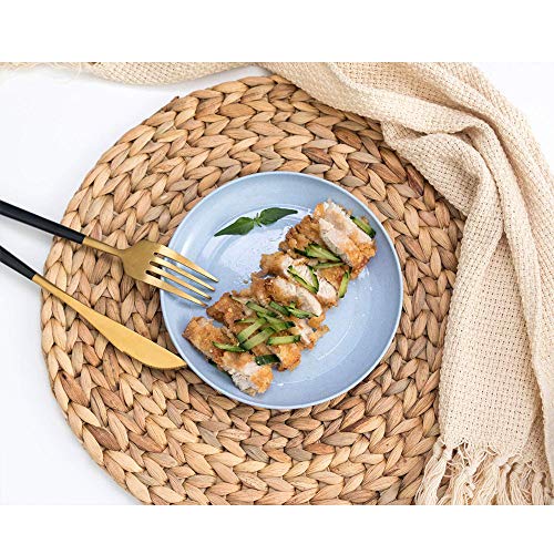 5.9 Inch Appetizer Dinner Plates, Small Serving Cake Dessert Plates, Salad Plates, Charcuterie Accessories, Dipping Sauce Plate, Assorted Colors Dinnerware set of 5, Dishwasher Safe - Image 6