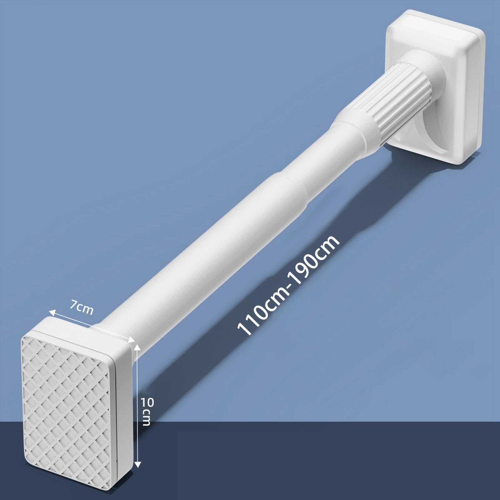 Barra de Armario Ajustable para Secar Ropa, Sin Taladro, Resistente, Telescópica, Extensible, para Cortina, para Armario de Casa, 1.1 M a 1.9 M