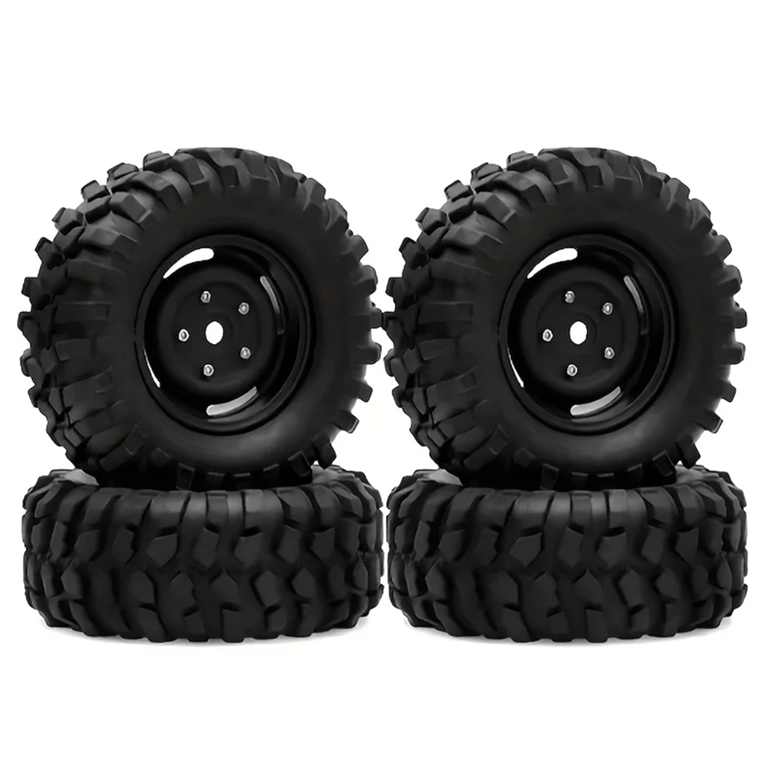 para Traxxas para TRX4 para Axial para SCX10 II III D90 para Redcat para MST 1/10 4 Uds 95mm Beadlock Ruedas Juego Neumáticos RC Crawlers Trucks RC Rueda Neumáticos