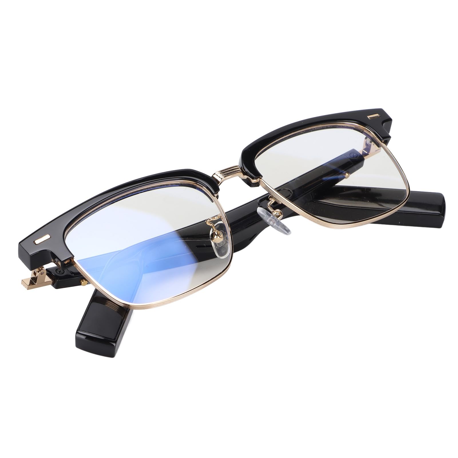 CHICIRIS Gafas de sol inteligentes inalámbricas de audio, volumen de sonido claro para llamadas, escuchar música, para oficina, hogar, exteriores, color negro