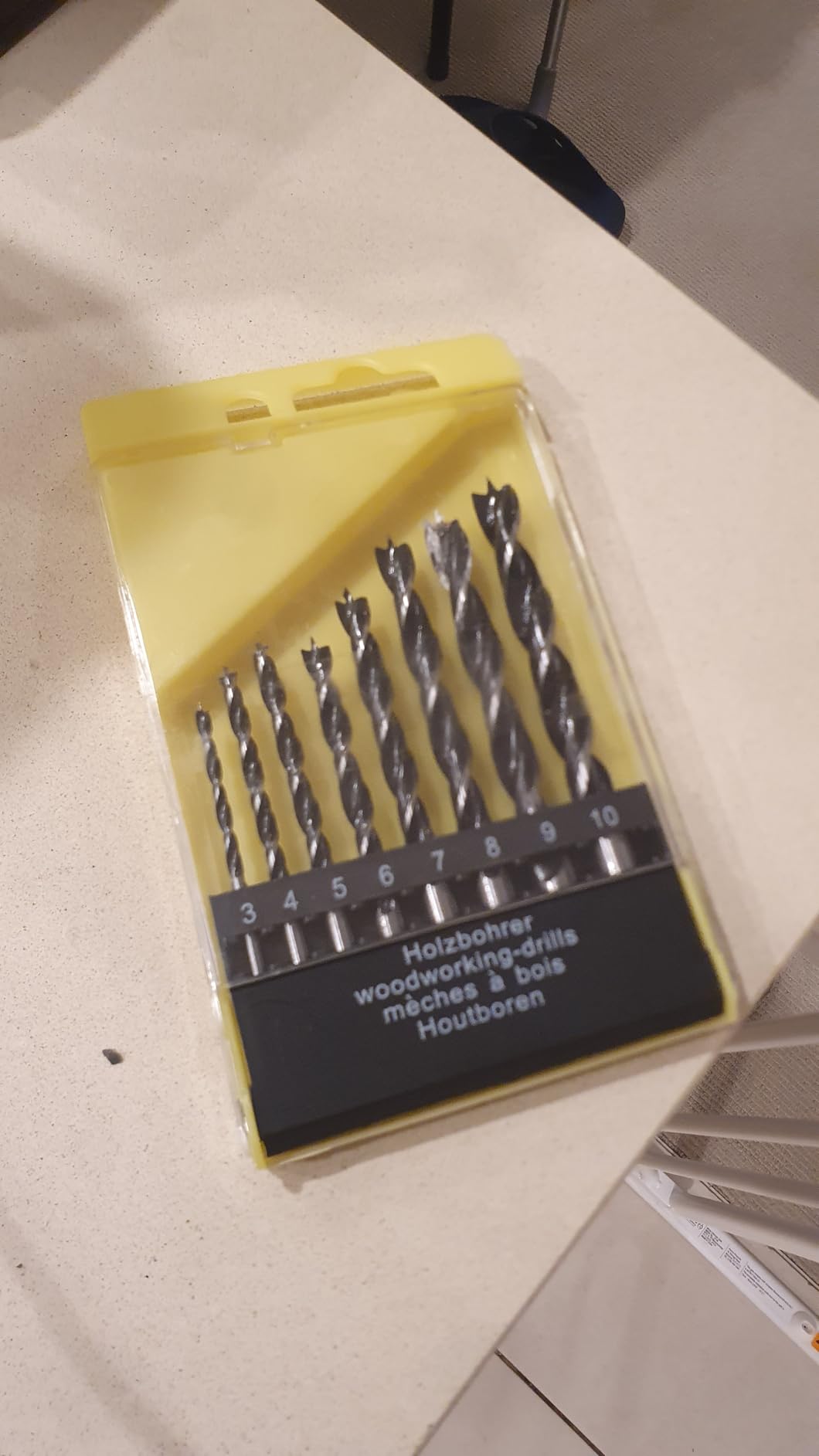 KEWAYO Brad Point Wood Drill Bit - 8 Pcs 3-10mm Spur Point Spiral Twist ...