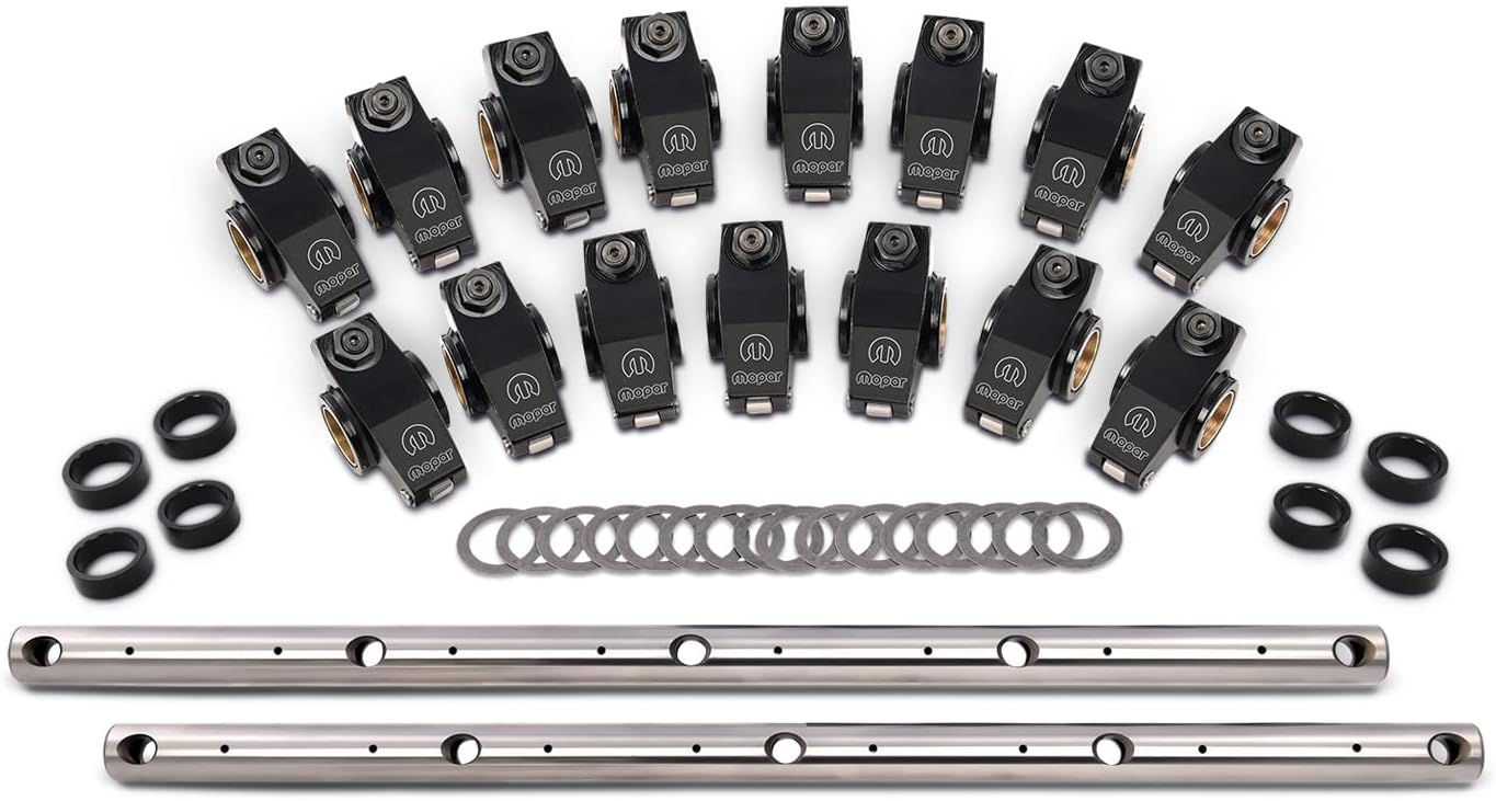 Proform Rocker Arm, Roller Rockers, 1.50 Ratio, Shafts/Hardware Included, Aluminum, Small Block Mopar, Set of 16