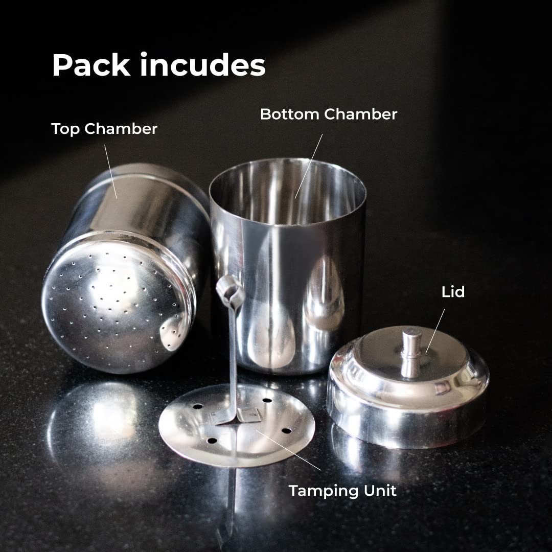 NION Madras Filter Coffee Maker - South Indian Style -4 NION Madras Filter Coffee Maker - South Indian Style -4