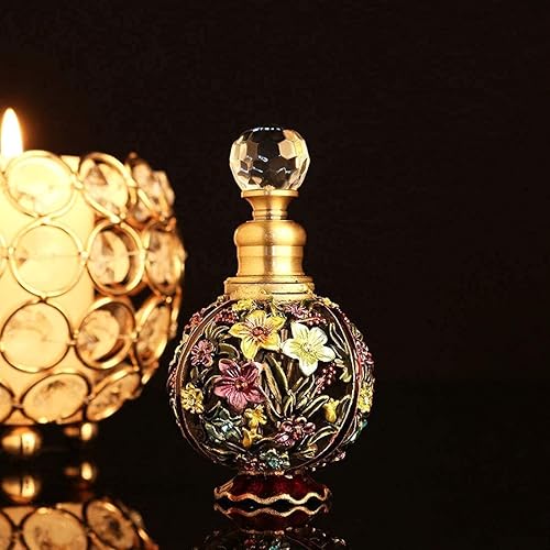 Miniatura 9 de Paquete de botellas de perfume de vidrio vintage y de flores