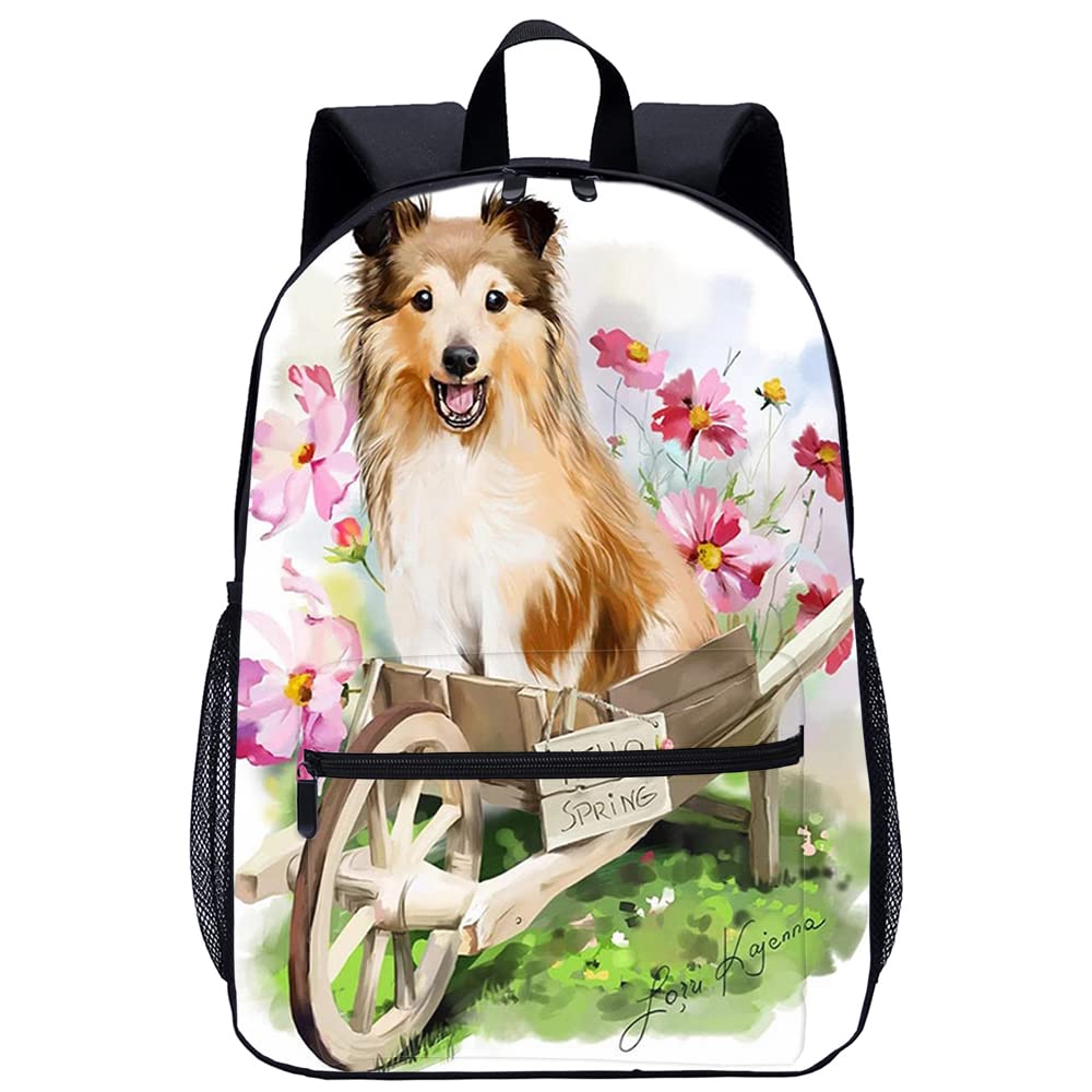 Sac à dos de mode Chien cartable léger pour enfant avec impression 3D - 8