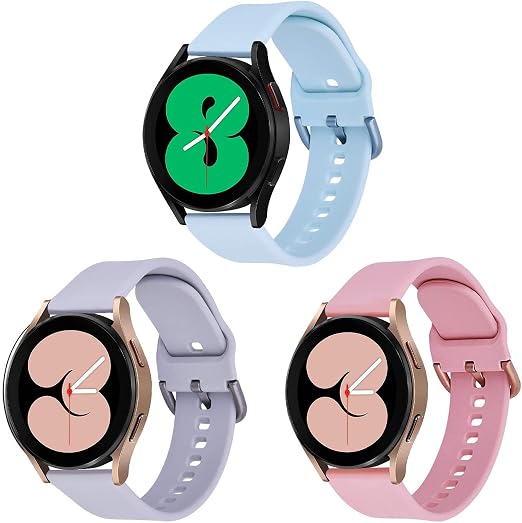Koreda - Juego de Correas Deportivas para Reloj Samsung Galaxy Watch Active  de 42 mm, 20 mm, diseño Floral, Compatible con Galaxy Watch Active de 40 mm  R500, 3 Pack#2 : Amazon.com.mx: Electrónicos