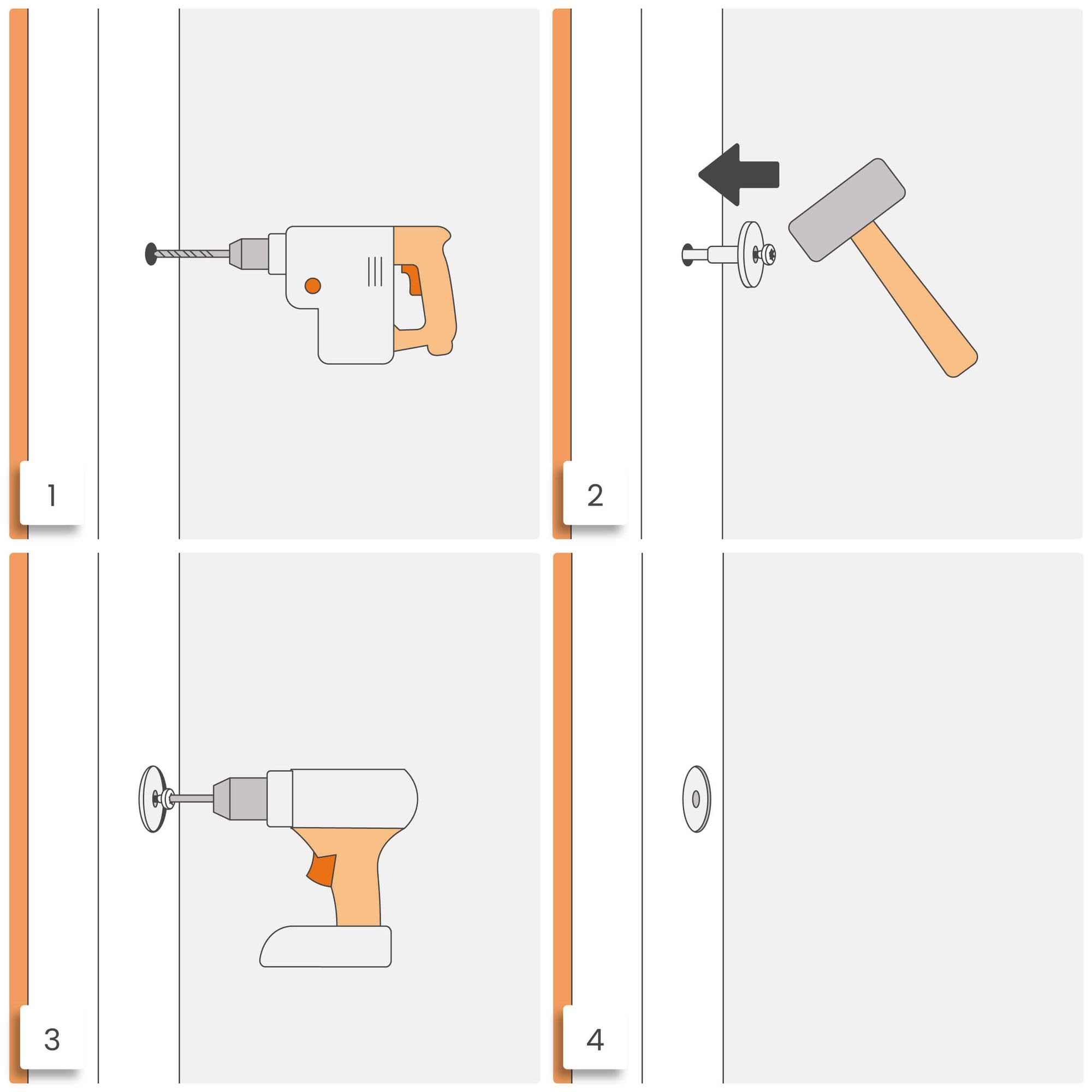 PROTEKTOR 200x Dämmstoff-Schraubdübel Ø8x220mm mit verzinkter Stahlschraube, WDVS Dübel, Dämmstoffdübel zur Fassaden Dämmung, Langschaftdübel bei Wärmedämmung
