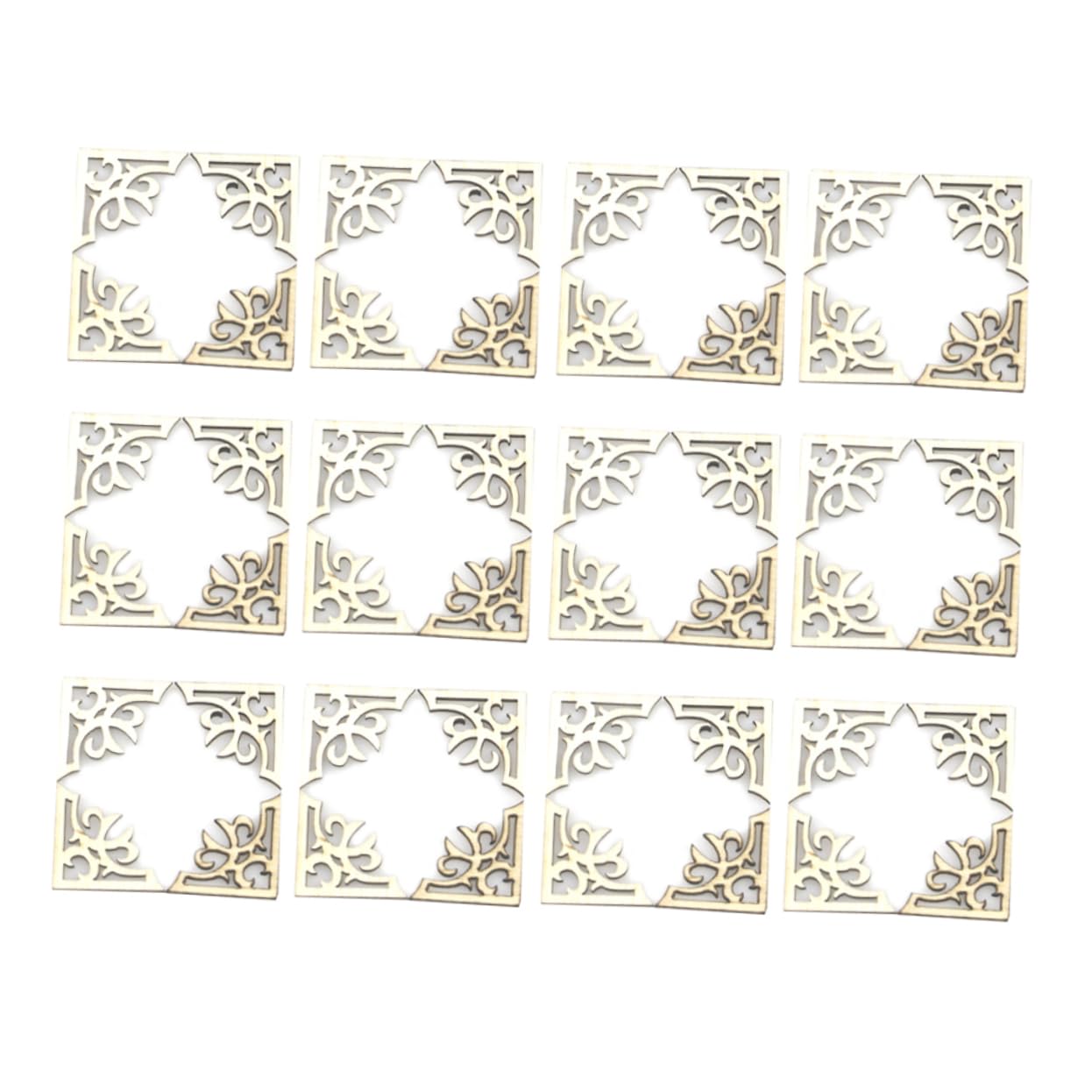 VILLCASE DIY Wood Chip for Scrapbook Love Stickers Book Album Corner Protection Craft Supplies