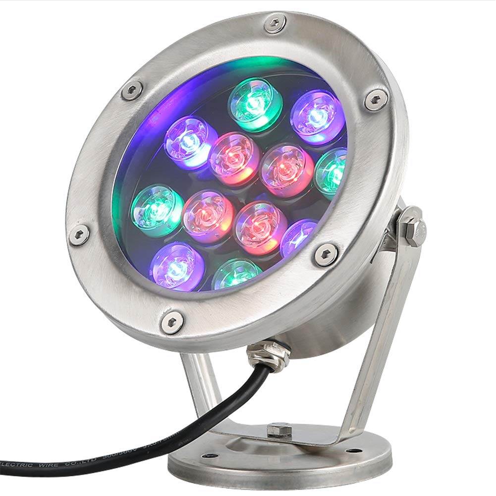 Spot de piscine LED 24V vert structure étanche IP68 pour éclairage haut de gamme