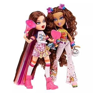 Bratz Pride Month Special Edition Designer Dolls by JimmyPaul - ROXXI & NEVRA - 2 Fashion Dolls, Outfits, Posters, Accessories, Doll Stands & More - Fully Articulated - Collectible for Kids 3+ Years,36.83 x 11.12 x 36.62 centimeters
