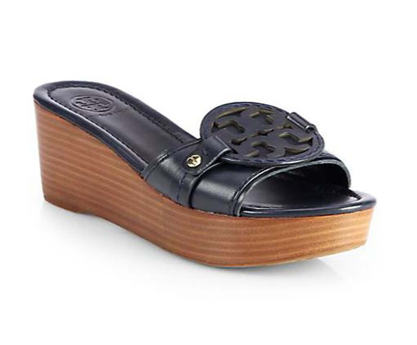 Buy Tory Burch Madalena 70 mm Wedge Slide, Bright Navy, Sz 10/40 Online at  desertcartMaldives