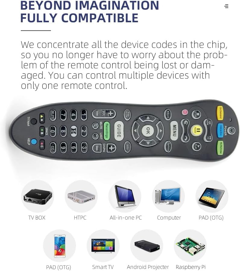 Télécommande ATT S30-S1B compatible récepteur Uverse | Lot de 2 commandes numériques - 5