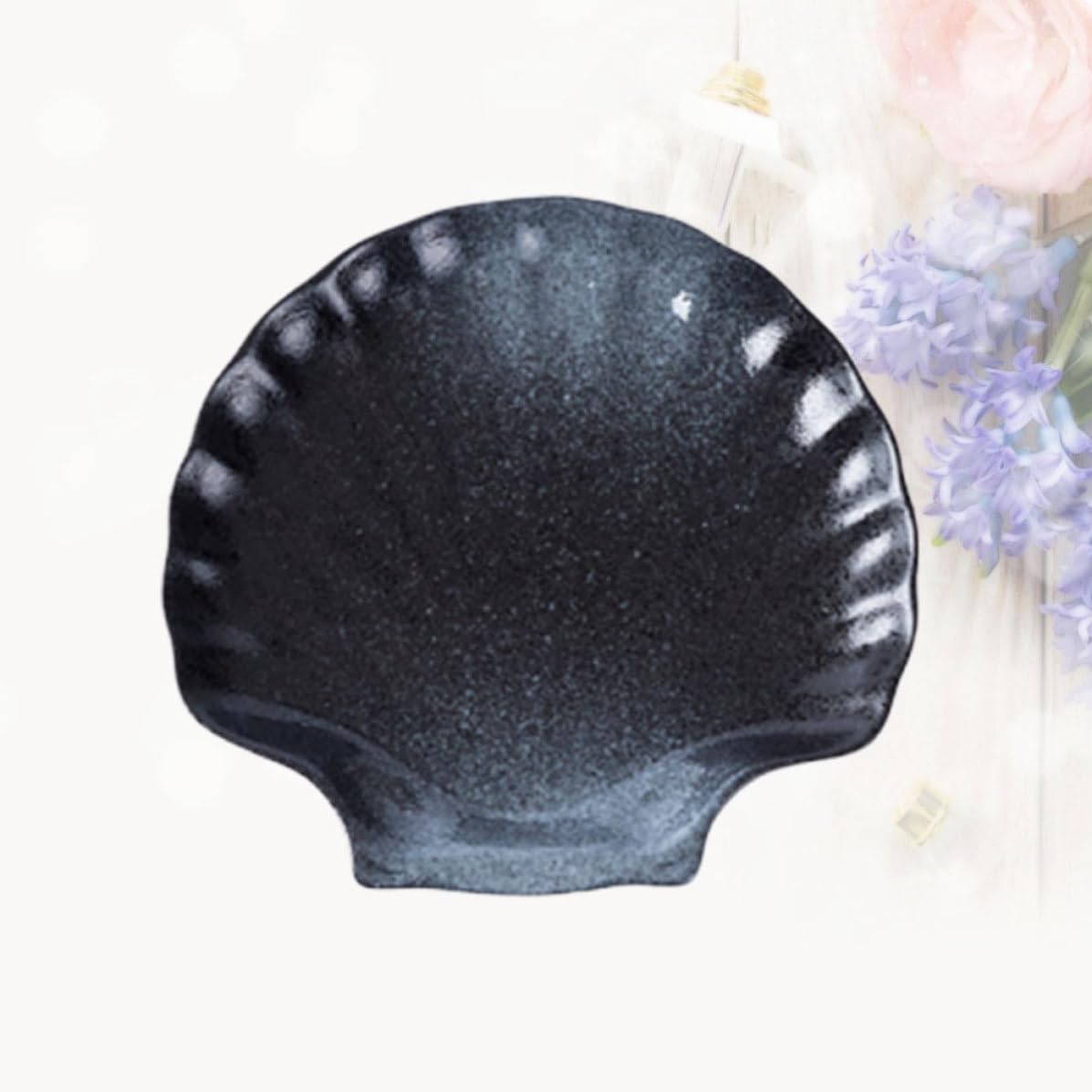 Plato de Cerámica Forma de Concha Hogar, Vajilla Creativa y Bonita, Adecuado para Restaurante y Decoración Moderna