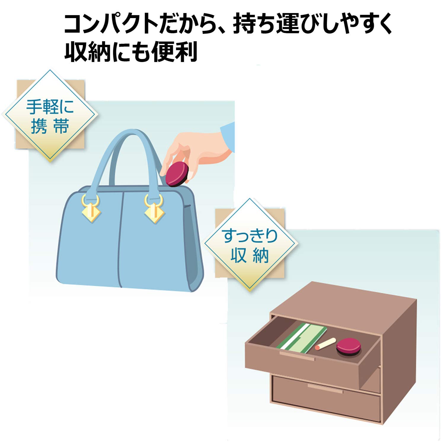 Amazon | シャチハタ 印鑑ケース 横入 菊づくし柄/プチ朱肉 イエロー