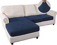 Vista 395 de H.VERSAILTEX 2025 New Sectional Couch Covers 8 Pieces Stretch Sofa Covers for Sectional Sofa Set Separate L Shaped Couch Cover for Both Left/Right