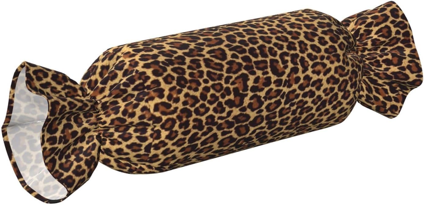 ヒョウ柄壁紙プリント キャンディ 円柱 実用的な枕 万能 快適 寝室 リビングルーム 旅行