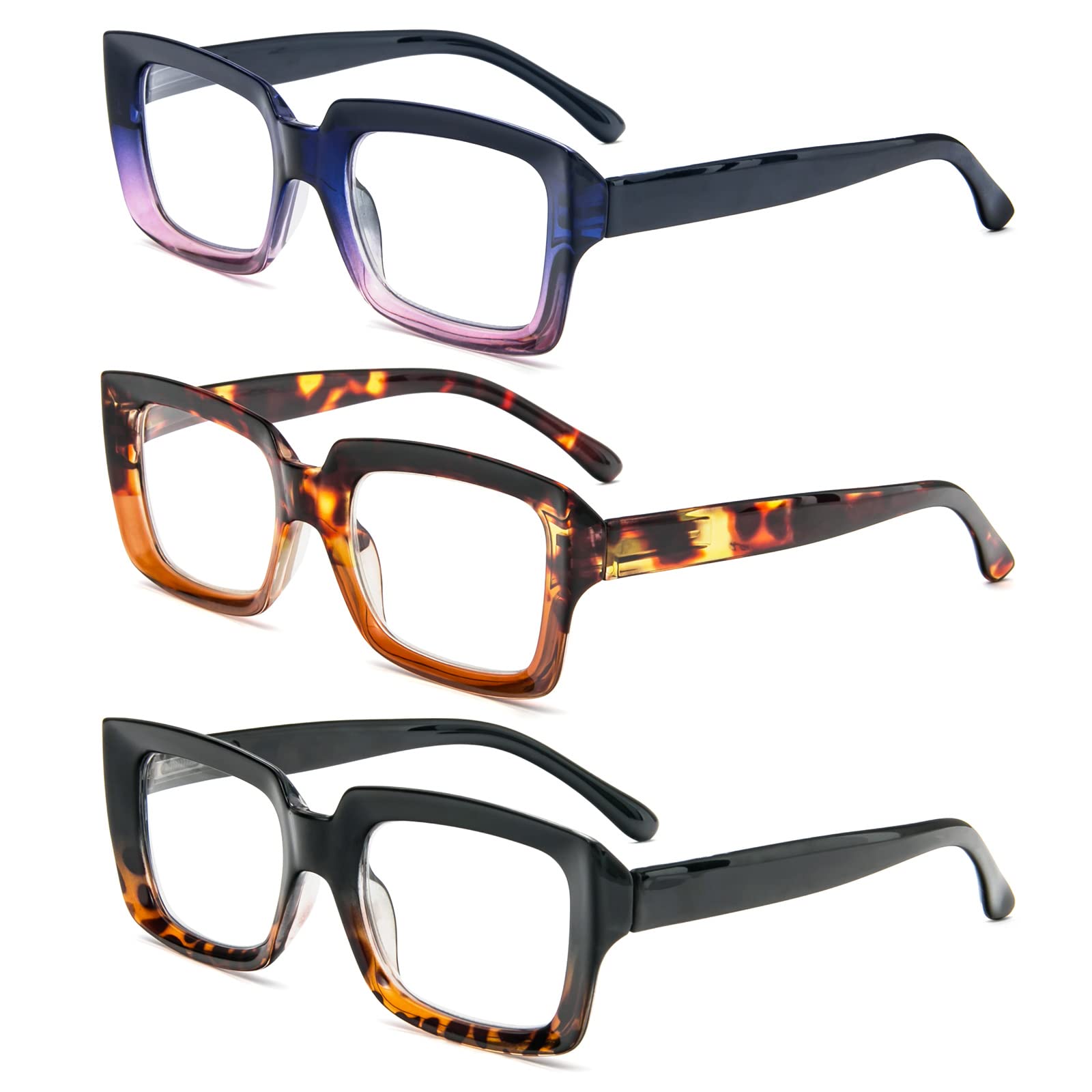 MMOWW 3-Pack Reading Glasses for Women