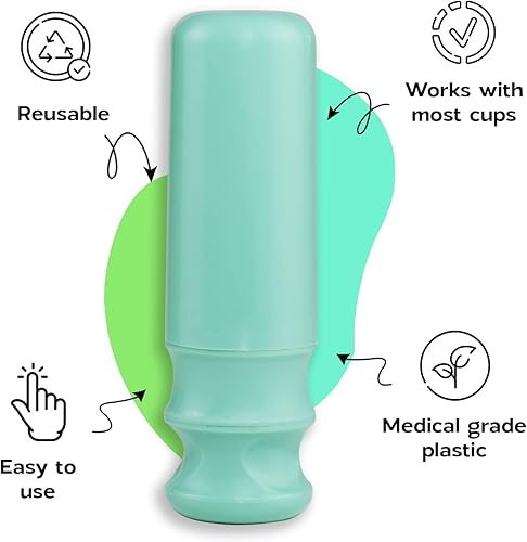 Miniatura 5 de SHORDY Herramienta aplicadora 2.0 con lubricante para copas menstruales, fácil de insertar, juego de aplicador de copa menstrual reutilizable para