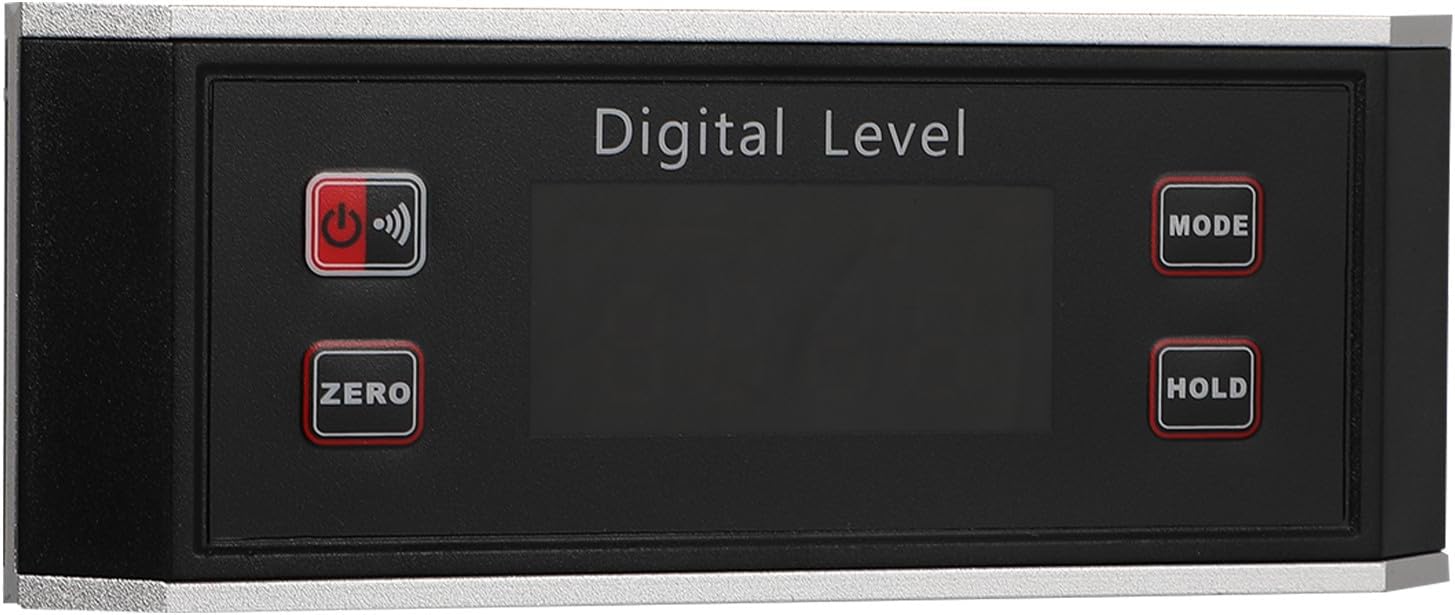 Unomor Digital Level Gauge and Protractor Inclinometer with Ip54 Waterproof Rating, Electronic Angle Finder Box for Carpentry and Construction Measurement