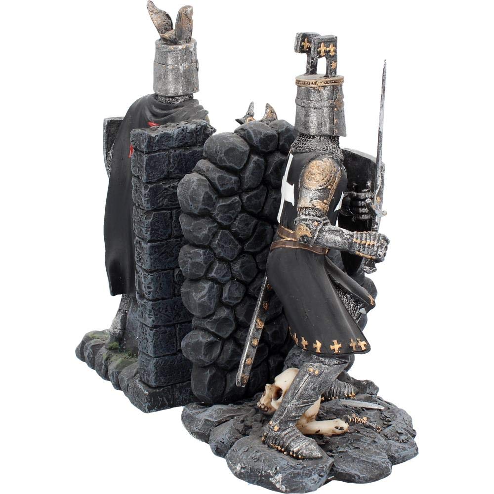 Nemesis Now The Duel - Fermalibri 24 cm, colore: Grigio