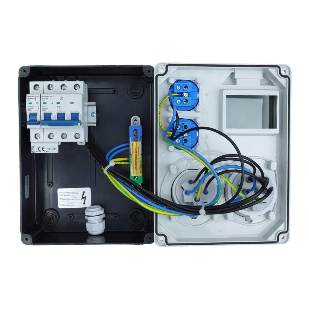 Rozdzielnica budowlana HL-S 32A/5P 16A/5P 2x230V rozdzielnica elektryczna z gniazdami erbetka zabezpieczona