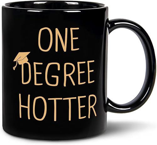Miniatura 8 de Regalos de graduación para ella, él, taza de cerámica de 11 oz para un grado más caliente - 2025 divertida universidad, maestría, doctorado,