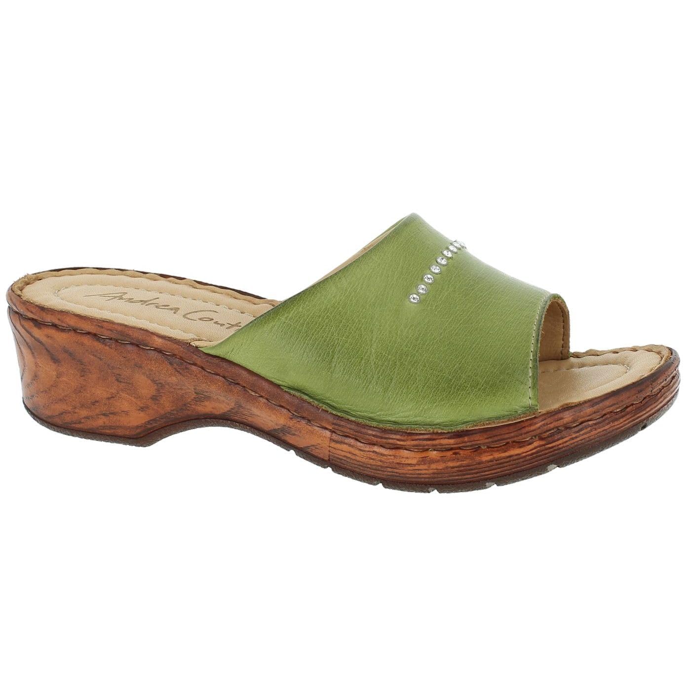 Andrea Conti Women's Kiwi Mules, 36 EU, Kiwi, 4 UK