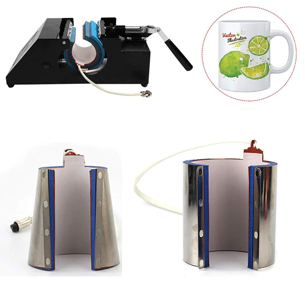 Machine de presse à chaud 12oz (355 ml) pour impression de tasses 220V Presse pour tasses chauffage transfert accessoire gel de silice pour tasses à café