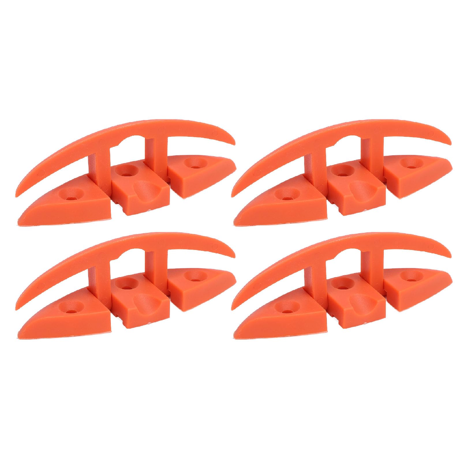 YedaHcy 4 Sets 5in Marine Grade Nylon Folding Cleat, Oxidation 3 Holes Flip Up Dock Cleat, Install for Boat Ship Yacht (Without Installation Screws Accessories)