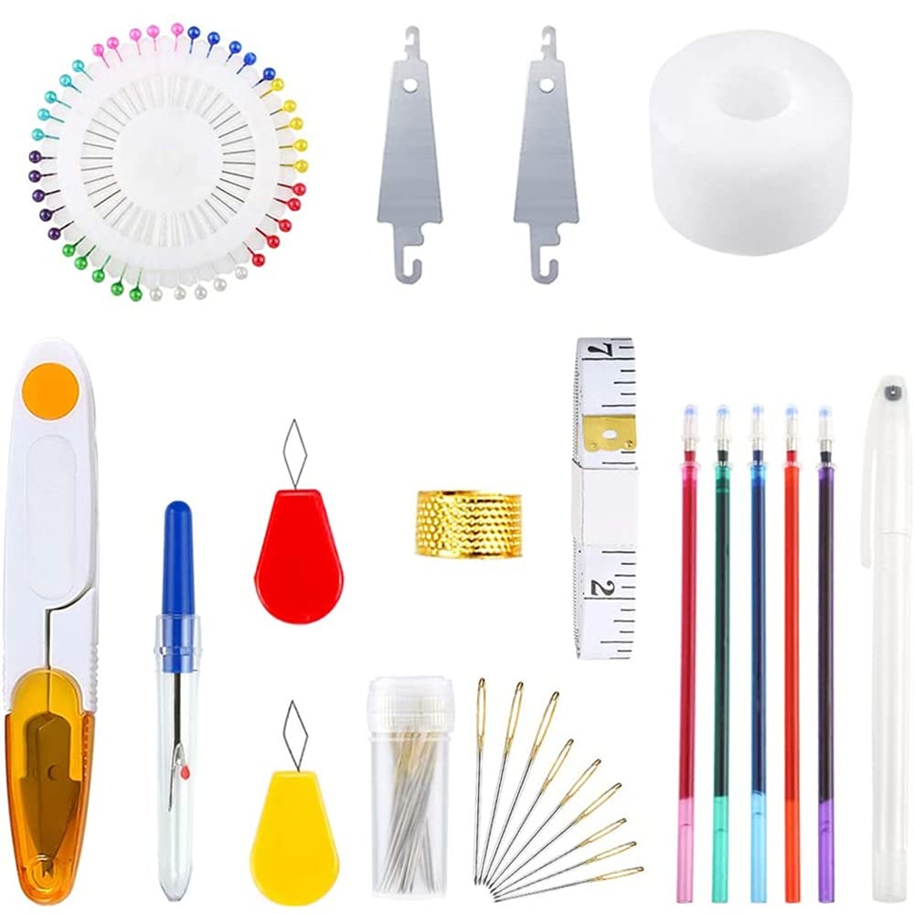 Kit de 254 Piezas de Hilo de Bordar, Hilo de Punto de Cruz, Tijeras, Agujas y Accesorios de Costura para Regalo de mamá.