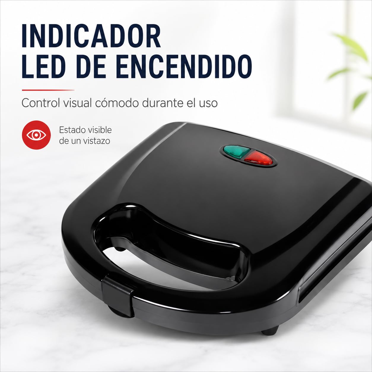 Gofrera Electrica Gofres Waffle Maker Antiadherente 750W
