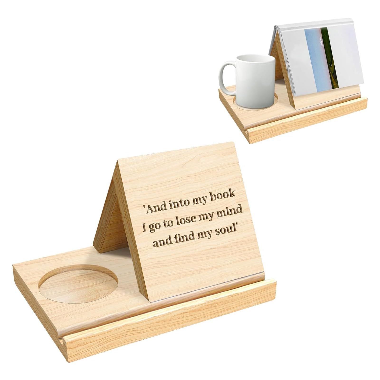 SansRealmL Estantería de madera personalizada, estantería de lectura, estantería estable con esquina de libro, cama, estantería de escritorio, estantería de madera.