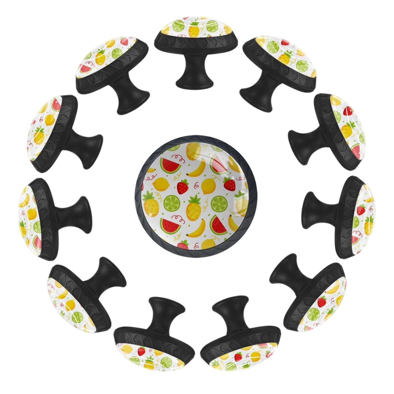 Boutons de tiroir ananas et banane pour créer un cocon plein de joie