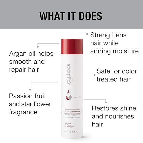 Miniatura 3 de GREAT CLIPS Soluciones Acondicionador nutritivo 32 fl oz  Aceite de argán  Libre de sulfatos y parabenos  Hidrata y repara el cabello  Seguro para