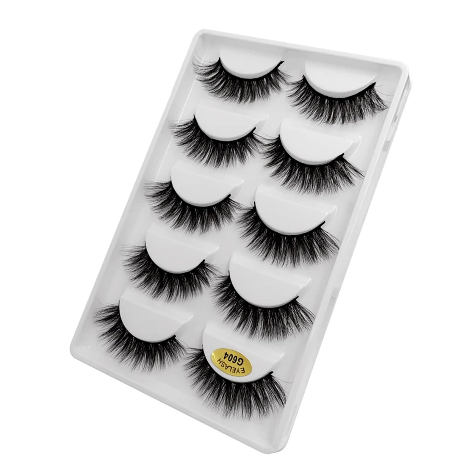 UAMOU Lashes 10 20 50 100 Boxes Mink Eyelashes 5 Pairs Natural False Eyelashes Thick Fluffy Faux Cils