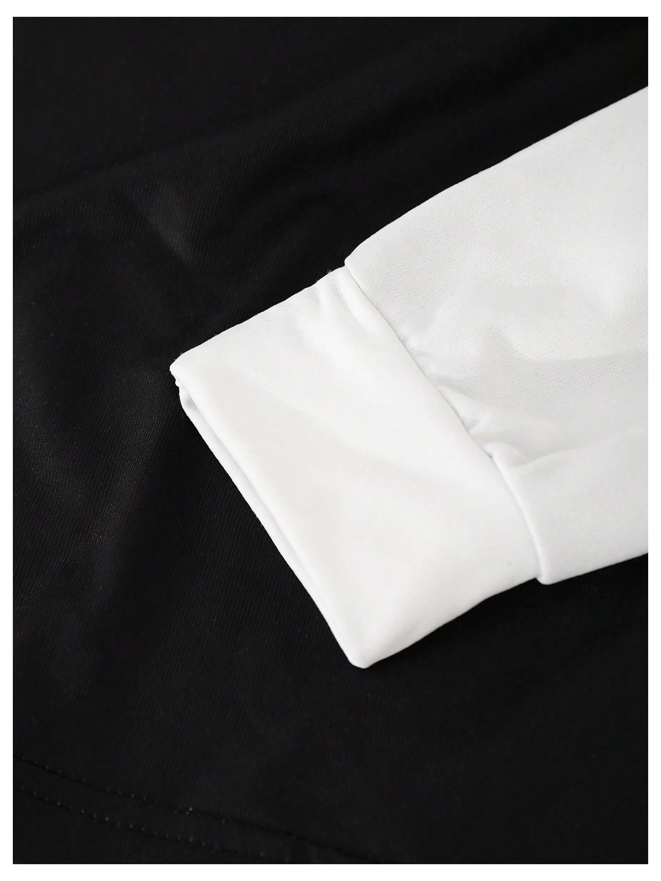 Floerns Camiseta de manga larga con estampado de letras para niño, cuello redondo, bloque de color, ropa urbana