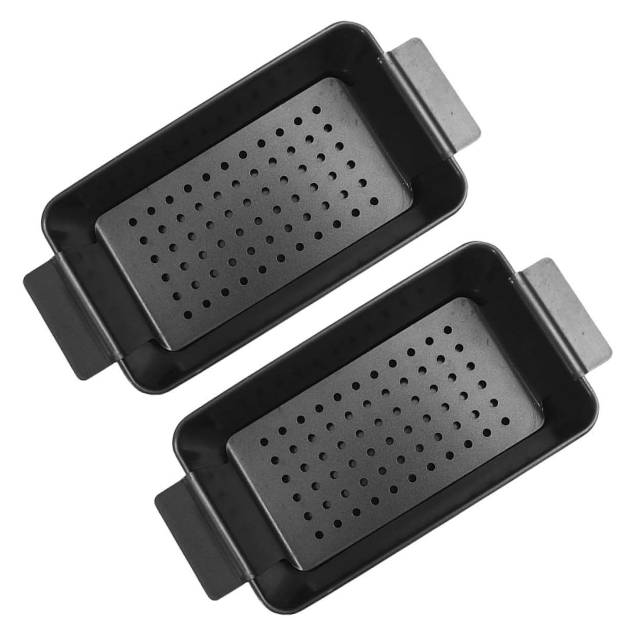 Molde para Tostadas Negro 2 Piezas de Acero al Carbono Antiadherente | Tapa, Apto para Pan de Carne y Pasteles, Uso Doméstico en Horno, Liberación Fácil