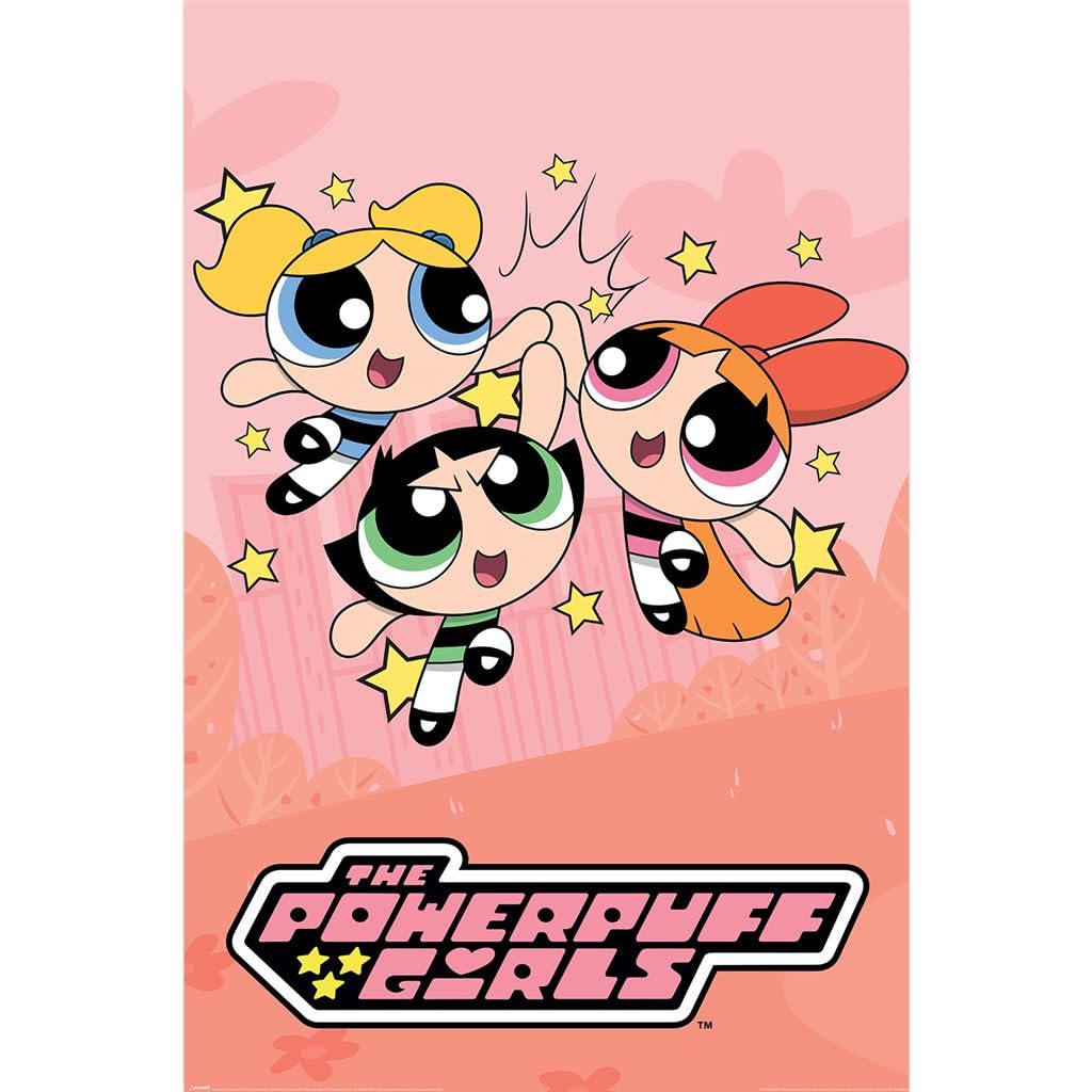 Pyramid International Official Maxi Poster – Powerpuff Girls (Stars) | Decorative Wall Art | 61cm x 91.5cm Poster for Bedrooms, Dorms & Fans