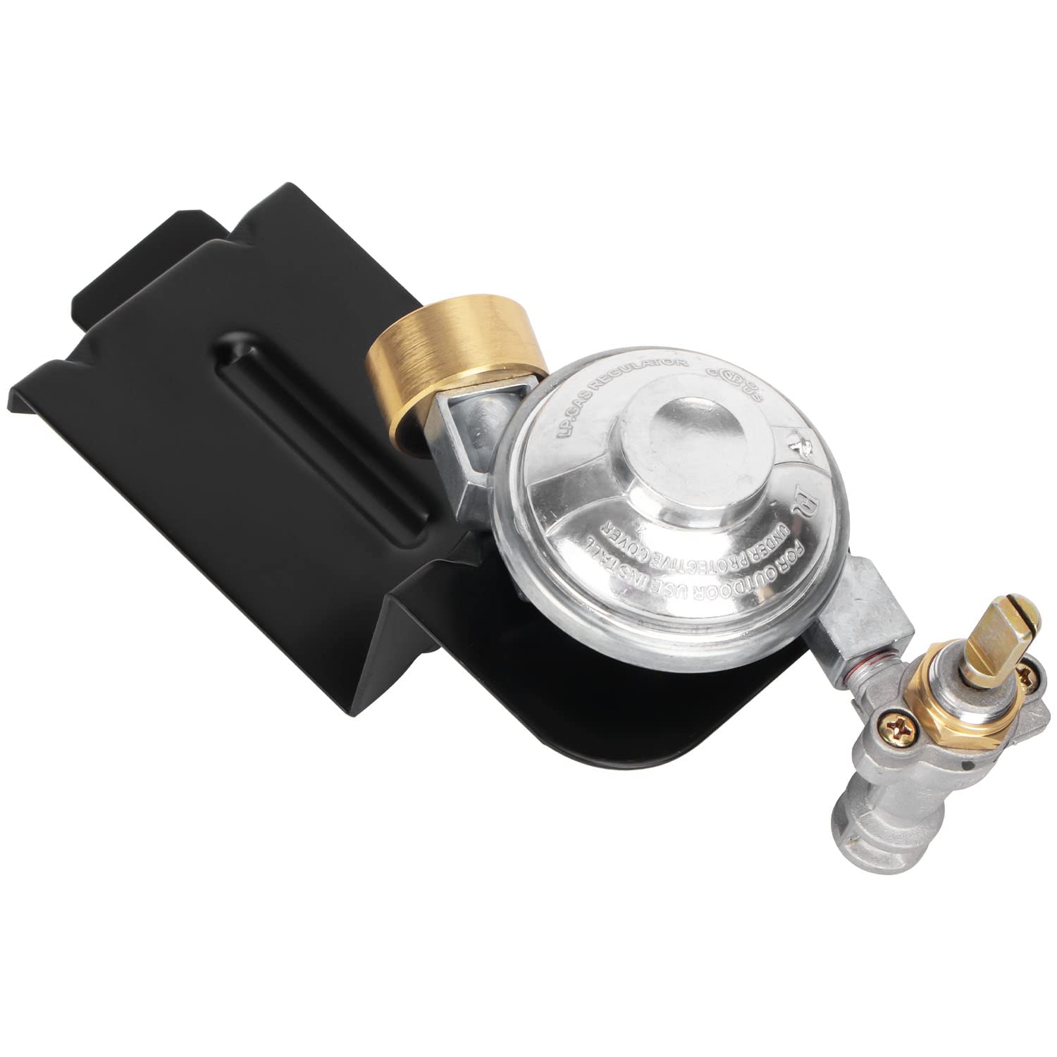 Régulateur de soupape pour barbecue à gaz Weber Q1000 Q1200 Series 51060001 - Pièces de rechange pour Weber 64866 - Noir