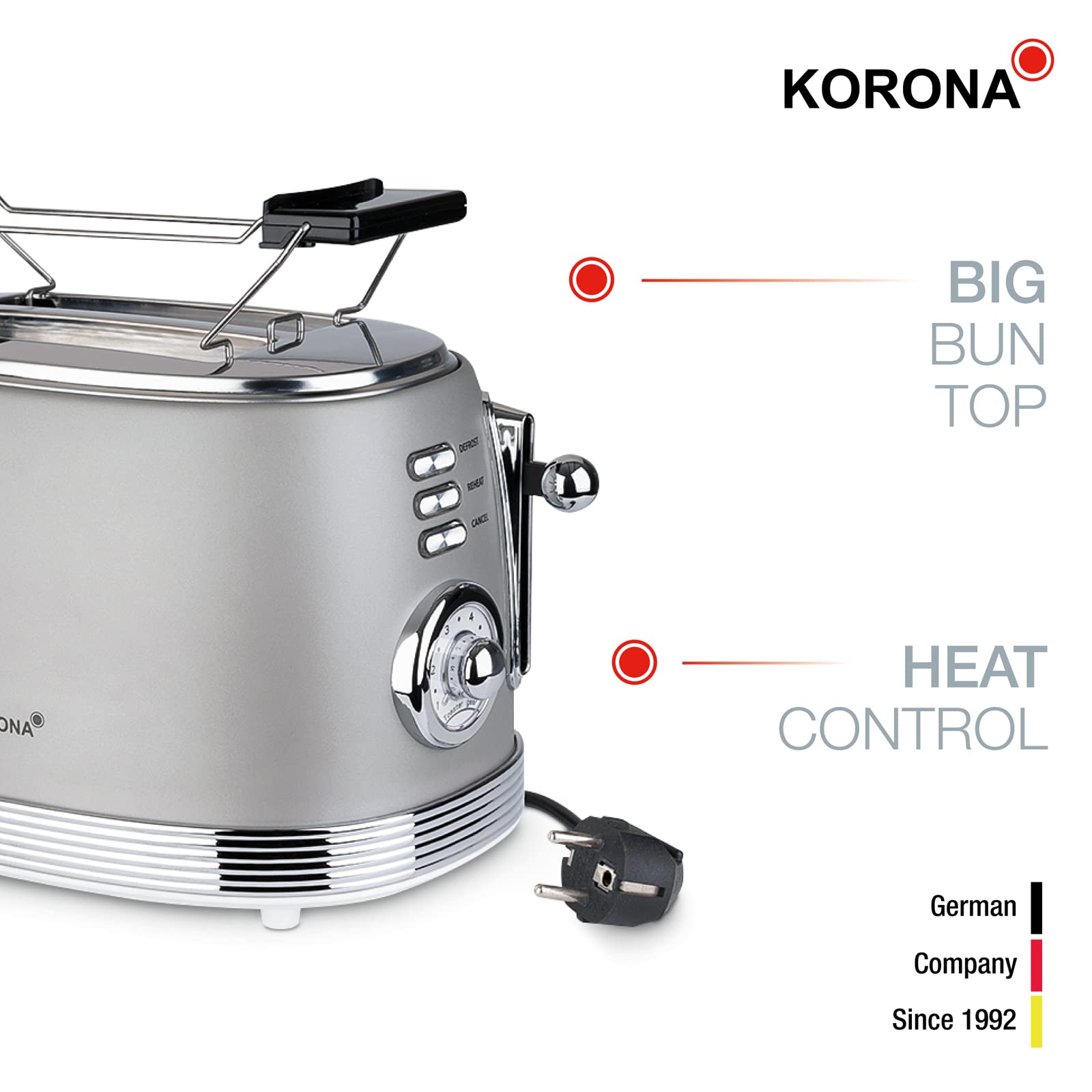 Korona 21667 Retro Toaster: 1,8 gut | Toaster für Nostalgiker:innen