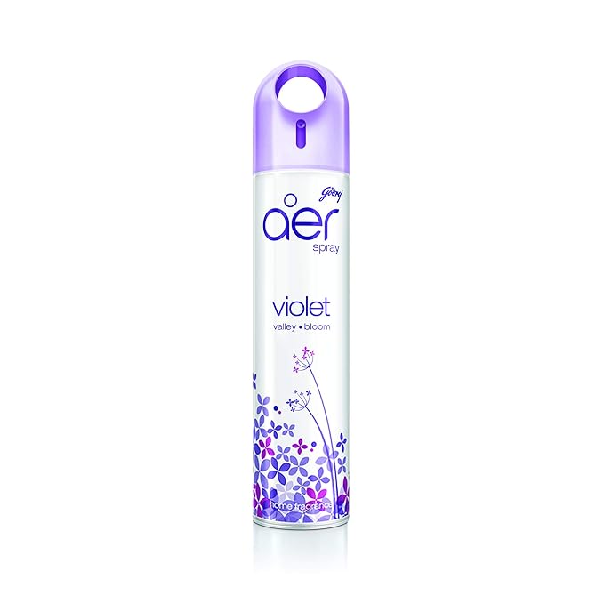 Godrej aer spray, Air Freshener for Home & Office – Violet Valley Bloom | Long-Lasting Fragrance (240 ml) at Rs. 99